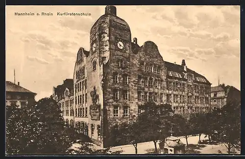 AK Mannheim a. Rhein, Kurfürstenschule