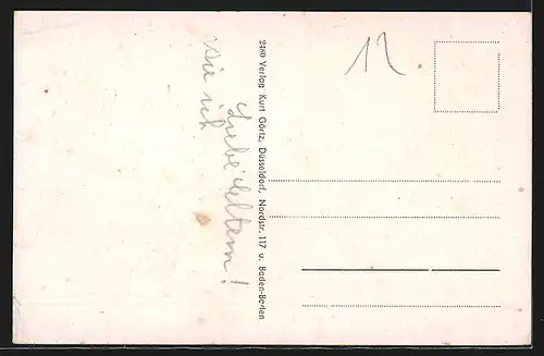 AK Leutesheim, Schulstrasse, Viehgasse, Dampfer a. d. Rhein, Strassenbahn b. Rathaus