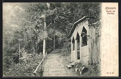 AK Hameln, Partie am Pavillon