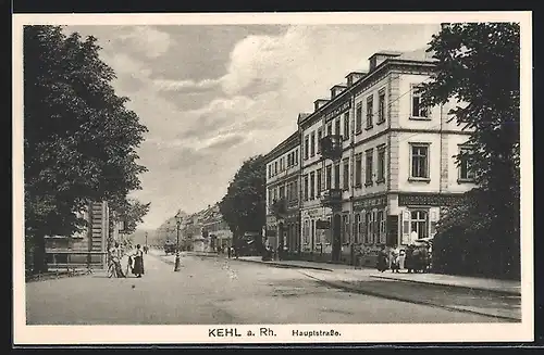 AK Kehl, Partie an der Hauptstrasse