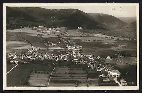 AK Rhodt / Pflaz, Gesamtansicht vom Flugzeug aus