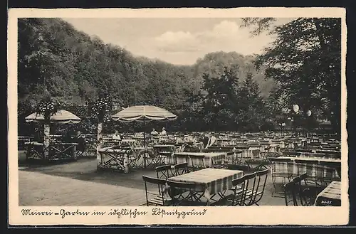 AK Lössnitzgrund, Gasthof Meierei-Garten im Wald