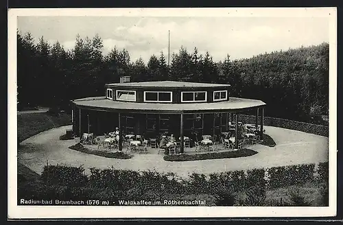 AK Bad Brambach, Waldkaffee im Röthenbachtal
