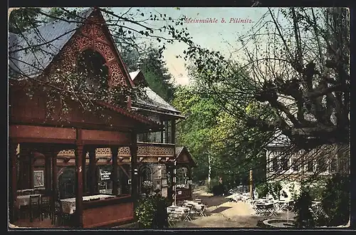 AK Dresden-Pillnitz, Gasthaus Meixmühle