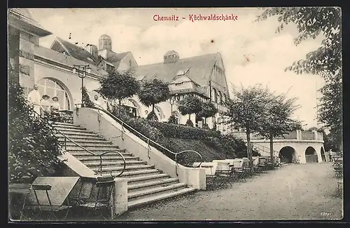 AK Chemnitz, Blick auf Küchwaldschänke