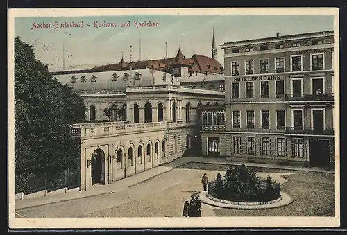 AK Aachen-Burtscheid, Kurhaus und Karlsbad