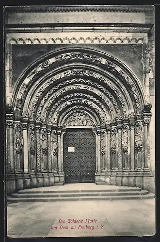 AK Freiberg, Die Goldene Pforte am Dom