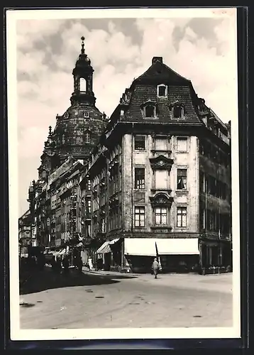 AK Dresden, Ortspartie mit Frauenkirche