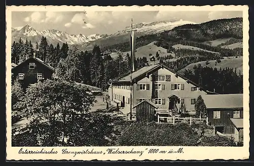 AK Walserschanz, Österreichisches Grenzwirtshaus Walserschanz