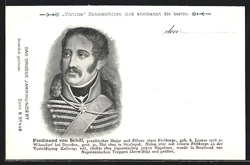 AK Ferdinand von Schill, Portrait