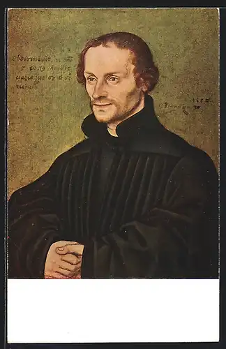 Künstler-AK Philipp Melanchthon, Portrait von Cranach