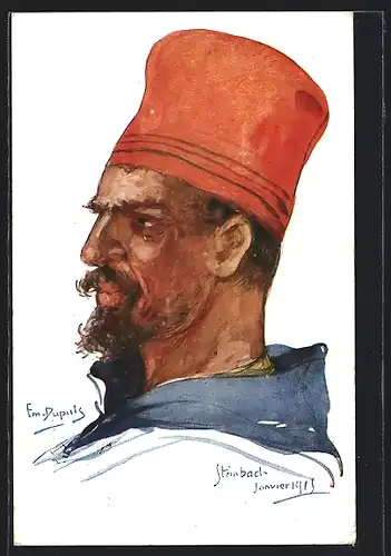 Künstler-AK Em. Dupuis: Steinbad, Janvier 1915