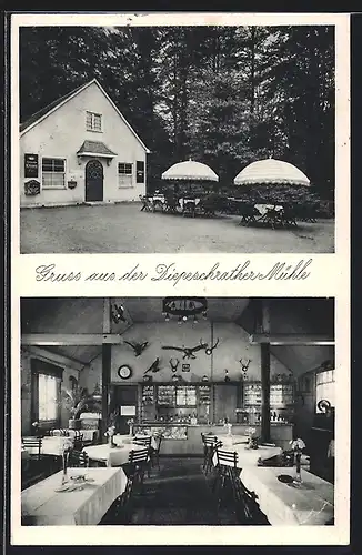 AK Bergisch Gladbach, Gasthof Waldschenke Diepeschrather Mühle