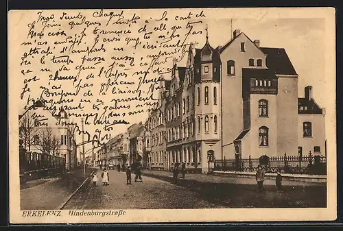 AK Erkelenz, Blick auf die Hindenburgstrasse