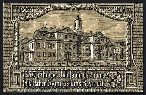 AK Bayreuth, 250jähriges Jubiläum des humanistischen Gymnasiums 1914