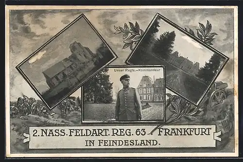 AK Frankfurt, 2. Nass. Feldart. Reg. 63, Regts.-Kommandeur