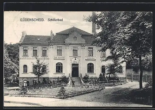 AK Lüdenscheid, Blick auf Gasthof Schillerbad