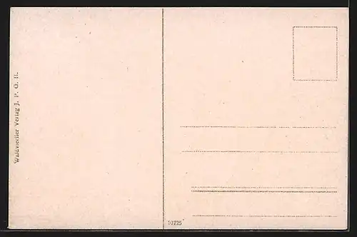 AK Gmünd, Strassenpartie bei Dämmerung