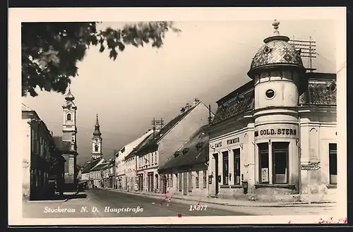 AK Stockerau, Café Wimmer in der Hauptstrasse