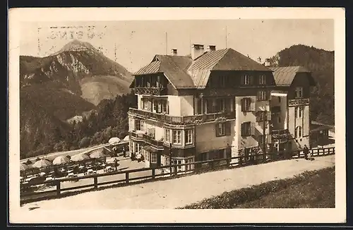 AK Gösing an der Mariazellerbahn, Partie am Hotel