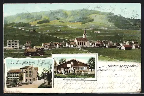 AK Gonten b. Appenzell, Haus v. Landamann Sutter, Bad Gonten