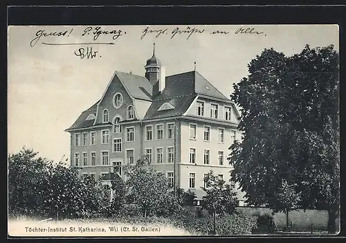 AK Wil, Töchter-Institut St. Katharina mit Garten