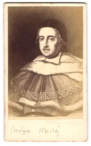 Fotografie unbekannter Fotograf und Ort, Portrait Matthew Hale (1609-1676), Lord-Oberrichter am High Court of Justice