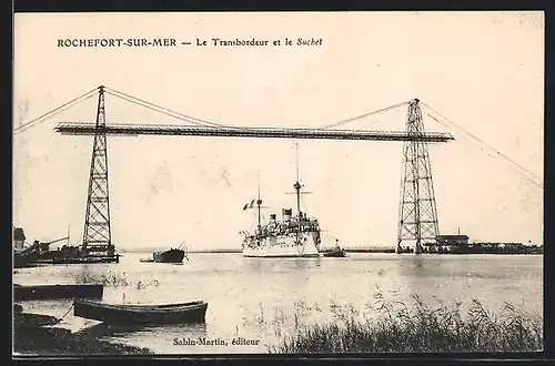 AK Rochefort-sur-Mer, Le Transbordeur et le Suchet, Schwebefähre
