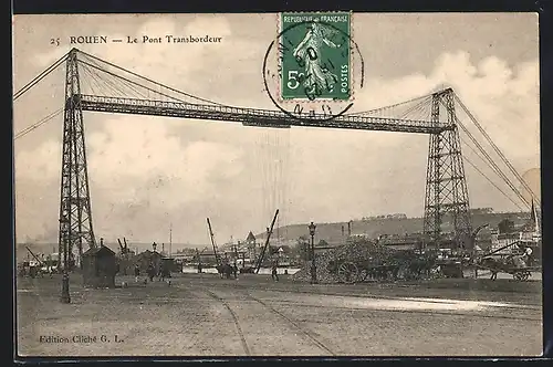 AK Rouen, Le Pont Transbordeur, Schwebefähre