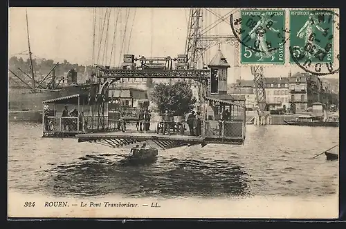 AK Rouen, Le Pont Transbordeur, Schwebefähre