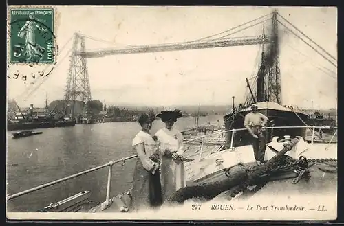 AK Rouen, Le Pont Transbordeur, Schwebefähre