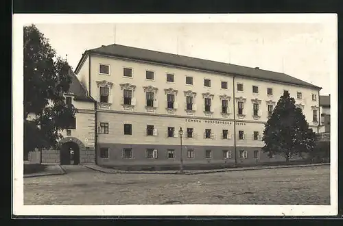 AK Wischau / Vsykov, Zemská hospodyn. skola, Schule