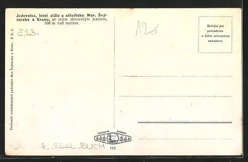 AK Jedovnice, Letni sidlo a stredisko Mor. Svycarska a Krasu