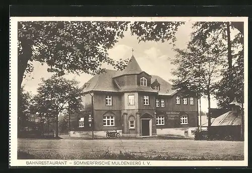 AK Muldenberg i. Vogtl., Bahnrestaurant von Ernst Weidlich