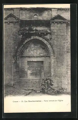 AK La Souterraine, Porte latérale de l`Eglise