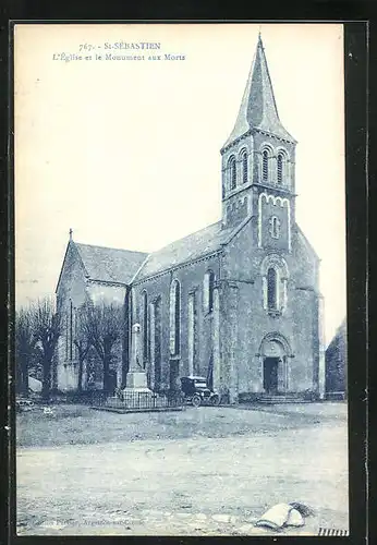 AK St-Sébastien, L`Église et le Monument aux Morts