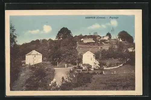 AK Sermur, Paysage, Ortspartie