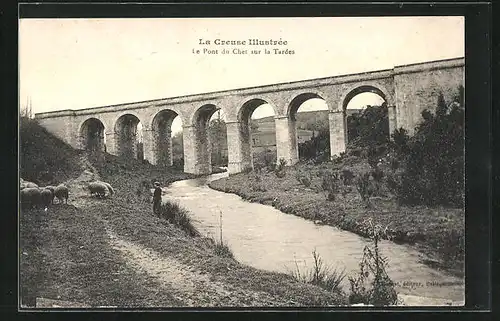 AK Saint-Avit-de-Tardes, Le Pont du Chet sur la Tardes