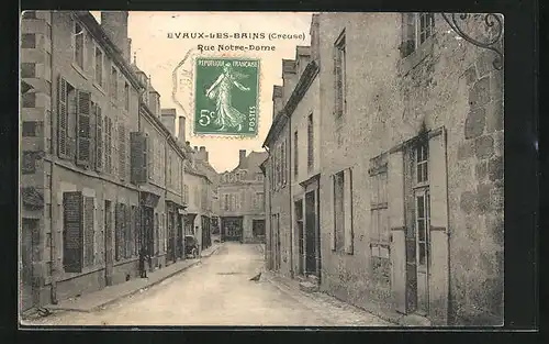 AK Evaux-les-Bains, Rue Notre-Dame