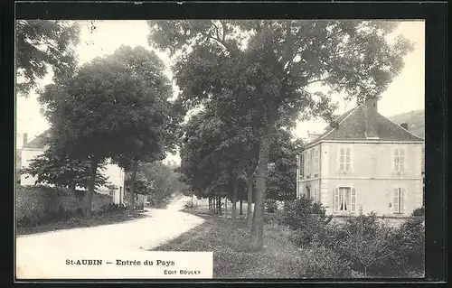 AK Saint-Aubin, Entrée du Pays, Une Rue