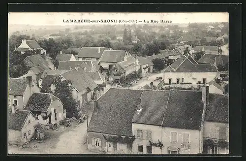 AK Lamarche-sur-Saone, La Rue Basse