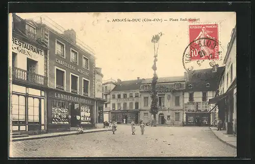 AK Arnay-le-Duc, Place Sadi-Carnot