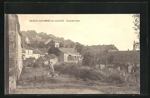 AK Sainte-Colombe-en-Auxois, Grande-Rue