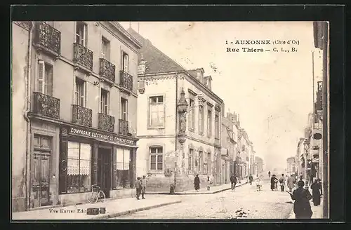 AK Auxonne, Rue Thiers