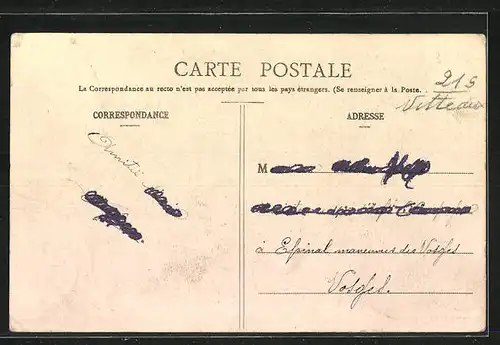 AK Vitteaux, la Rue de l'Eglise