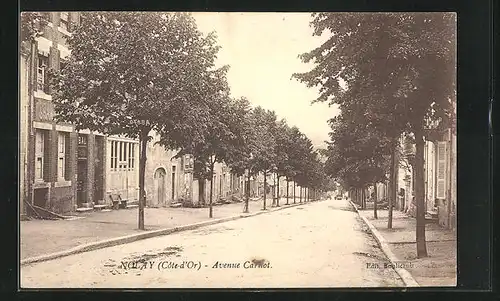 AK Nolay, vue et Avenue Carnot