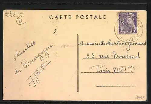 AK Arc-sur-Tille, Vue generale et la Tille