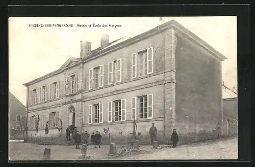 AK St-Seine-sur-Vingeanne, Mairie et École des Garcons