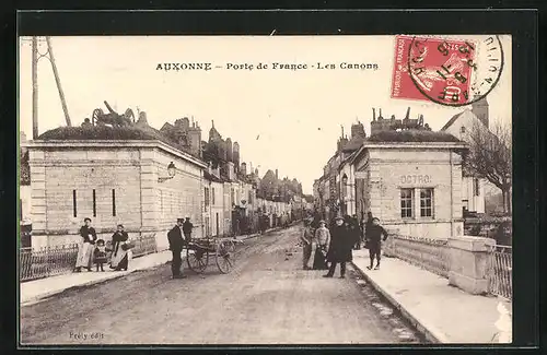 AK Auxonne, Porte de France - Les Canons