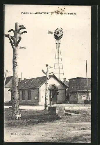 AK Pagny-le-Chateau, Lavoir et Pompe